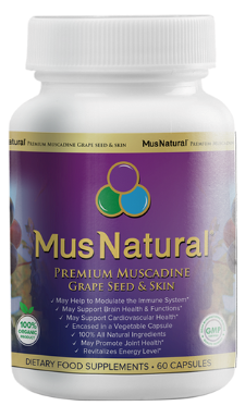 MusNatural Premium Muscadine Grape Seeds & Skins (60 capsules) 