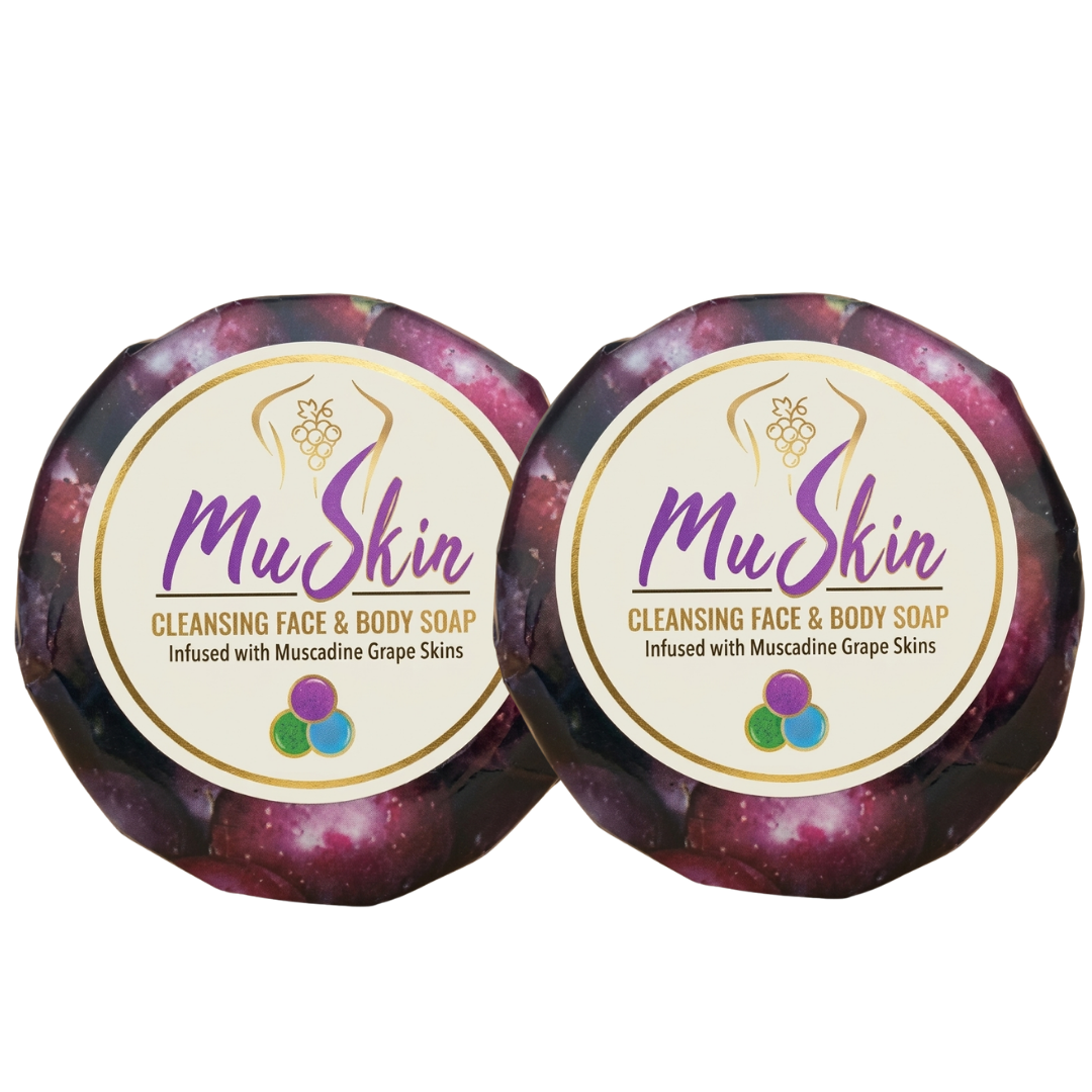 MuSkin Cleansing Face & Body Soap  (100g/2 pcs)