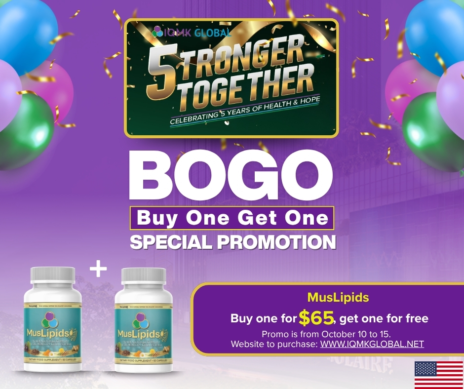 MusLipids 60 capsules Special Promotion - Buy One and Get One