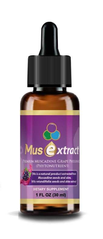 MusExtract Premium Muscadine Grape Seeds & Skins Extract (30ml)