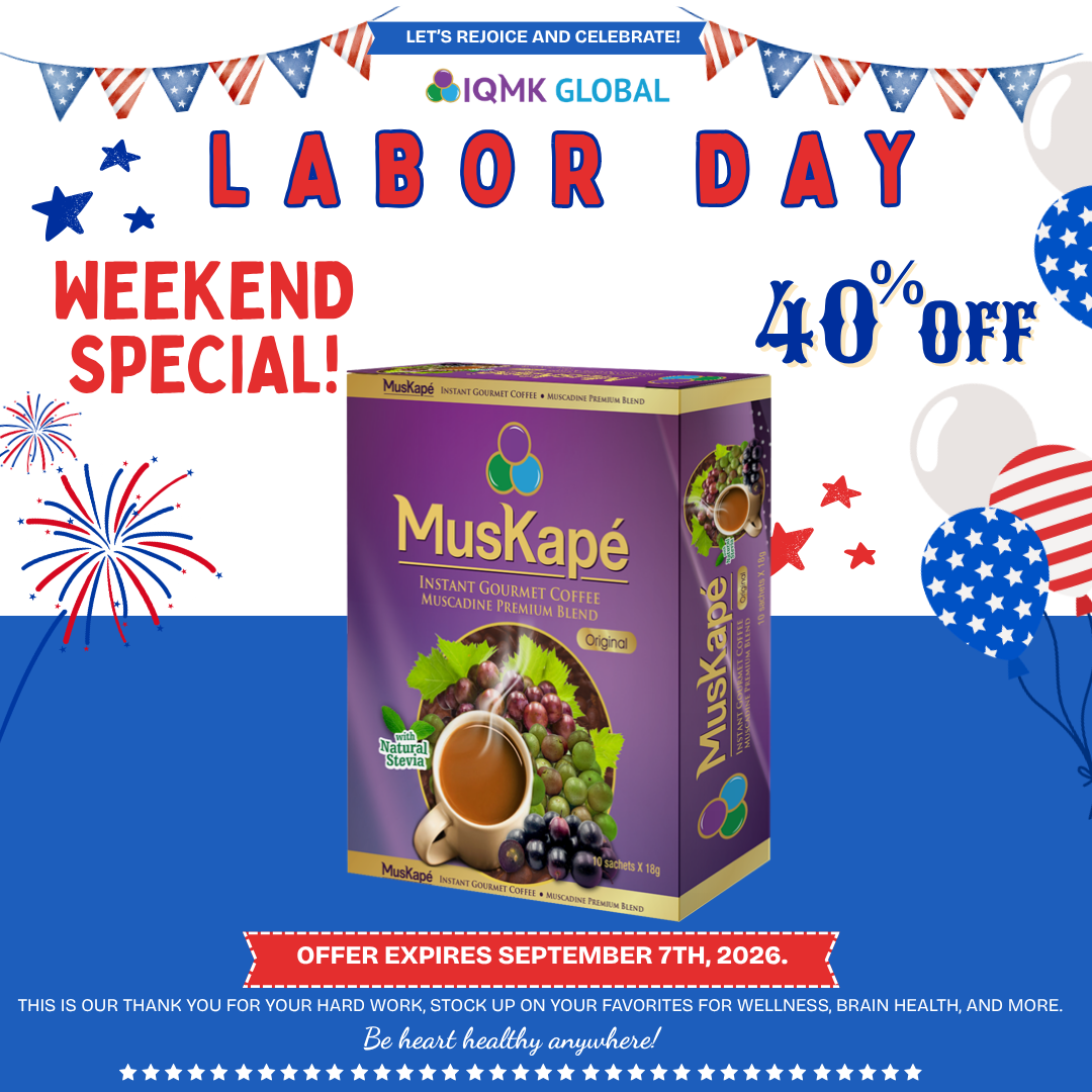 Labor Day 40% Promo -Muskapé Instant Gourmet Coffee Premium Blend